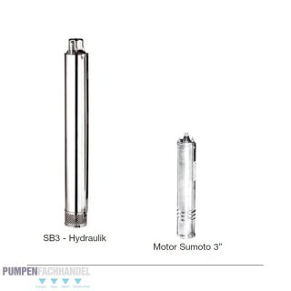 3 Unterwasserpumpe Ebara SB3-23 0,55kW,  3~400V